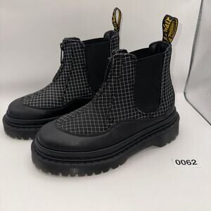 Dr. Martens Black and White Heeled Boots